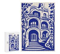 for Adults 300 PCS Puzzle Passeig De Gràcia Building Illustration Jigsaw Puzzles for Adults But Fun And Humorous for Birthday, Chrismas for Is Ideal As A Gift 300 PCS