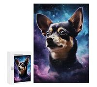 for Adults 300 PCS Puzzle Starry Night Chihuahua Adult Puzzles Hands-on Game Improve Memory Unique Gifts for Birthday And Christmas 300 PCS
