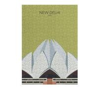 for Adults 38x26cm/1000pcs Jigsaw Puzzle Delhi Lotus Temple Snippet Jigsaw for Adults Toy Wall Decor Perfect Decoration Unique Birthday And Xmas Gifts 38x26cm/1000pcs