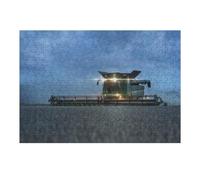 for Adults 38x26cm/1000pcs Jigsaw Puzzle Dramatic Combine Harvester Teenagers Puzzles Brain Teaser Game Analysis And Logic Challenging Game Gifts 38x26cm/1000pcs