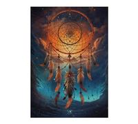 for Adults 38x26cm/1000pcs Jigsaw Puzzle Enchanted Dreamcatcher Sky Jigsaw for Adults Brain Teaser Game Presents for Women Fun at Home Activities, 38x26cm/1000pcs