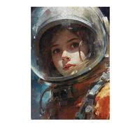 for Adults 38x26cm/1000pcs Jigsaw Puzzle Girl from Outer Space Adult Jigsaw Brain Teaser Game Enhance Memory Unique Birthday And Xmas Gifts 38x26cm/1000pcs