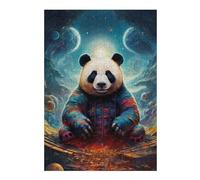 for Adults 38x26cm/1000pcs Jigsaw Puzzle Panda in Space Jigsaw for Adults Brain Teaser Game Presents for Women Fun at Home Activities, 38x26cm/1000pcs