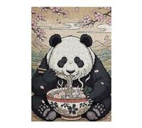 for Adults 38x26cm/1000pcs Jigsaw Puzzle Panda Ramen Cherry Blossoms Jigsaw for Adults Toy Wall Decor Perfect Decoration Unique Birthday And Xmas Gifts 38x26cm/1000pcs