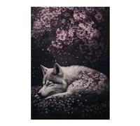 for Adults 38x26cm/1000pcs Jigsaw Puzzle Sleeping Wolf Adult Jigsaw Brain Teaser Game Enhance Memory Unique Birthday And Xmas Gifts 38x26cm/1000pcs