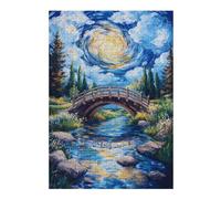 for Adults 38x26cm/1000pcs Jigsaw Puzzle Whirlwind Bridge Adult Jigsaw Brain Teaser Game Enhance Memory Unique Birthday And Xmas Gifts 38x26cm/1000pcs
