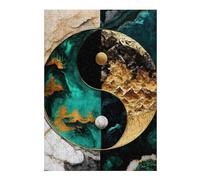 for Adults 38x26cm/1000pcs Jigsaw Puzzle Yin Yang Kintsugi Harmony Jigsaw for Adults Toy Wall Decor Perfect Decoration Unique Birthday And Xmas Gifts 38x26cm/1000pcs