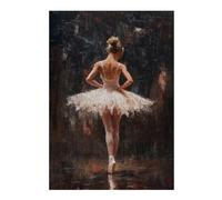 for Adults 38x26cm/1000pcs Puzzle Ballet Dancer in Spotlight Red Curtain Call Ballet’s Final Bow Adult Jigsaw Puzzle Brain Teaser Game Pattern Assembly for Is Ideal As A Gift 38x26cm/1000pcs