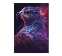 for Adults 38x26cm/1000pcs Puzzle Galaxy Eagle Hawk Bird Adult Jigsaw Puzzle Brain Teaser Game Pattern Assembly for Is Ideal As A Gift 38x26cm/1000pcs