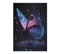 for Adults 38x26cm/1000pcs Puzzle Glowing Butterfly Artwork-3 Puzzle for Adults DIY Toys Presents for Women Unique Gifts for Birthday And Christmas 38x26cm/1000pcs