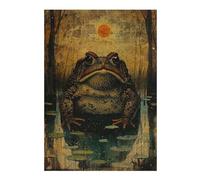for Adults 38x26cm/1000pcs Puzzle Midnight Toad Adult Jigsaw Puzzle Brain Teaser Game Pattern Assembly for Is Ideal As A Gift 38x26cm/1000pcs