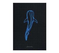 for Adults 38x26cm/1000pcs Puzzle Neon Whale Shark Adult Puzzles Hands-on Game Improve Memory Unique Gifts for Birthday And Christmas 38x26cm/1000pcs