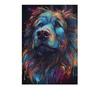 for Adults 38x26cm/1000pcs Puzzle Newfoundland Dog Dream Jigsaw for Adults Fun Games Hand Speed Race Unique Gifts for Birthday And Christmas 38x26cm/1000pcs