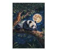 for Adults 38x26cm/1000pcs Puzzle Panda Under Moonlight Puzzles for Adults Family Games Presents for Women Unique Gifts for Birthday And Christmas 38x26cm/1000pcs