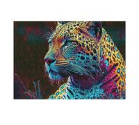 for Adults 38x26cm/1000pcs Puzzle Vibrant Leopard Portrait Adult Puzzles Hands-on Game Improve Memory Unique Gifts for Birthday And Christmas 38x26cm/1000pcs