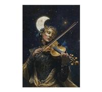 for Adults 38x26cm/1000pcs Puzzle Violinist Under The Moon Jigsaw for Adults Fun Games Hand Speed Race Unique Gifts for Birthday And Christmas 38x26cm/1000pcs