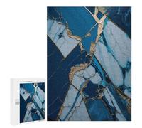 for Adults 500 PCS Jigsaw Puzzle Abstract Sapphire Kintsugi Teenagers Puzzles Hands-on Game Home Decoration Challenging Game Gifts 500 PCS