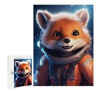 for Adults 500 PCS Jigsaw Puzzle Astronaut Baby Red Fox Adult Jigsaw Family Game Precision Cutting Unique Birthday And Xmas Gifts 500 PCS