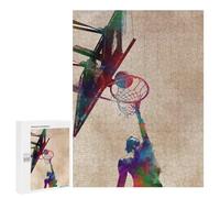 for Adults 500 PCS Jigsaw Puzzle Basketball Sport Adult Jigsaw Family Game Precision Cutting Unique Birthday And Xmas Gifts 500 PCS