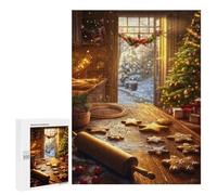for Adults 500 PCS Jigsaw Puzzle Christmas Cookie Baking Adult Jigsaw Family Game Precision Cutting Unique Birthday And Xmas Gifts 500 PCS