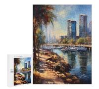 for Adults 500 PCS Jigsaw Puzzle Coastal San Diego USA Puzzles for Adults Anti-Stress Toys Difficult Hard Fun Activities at Home 500 PCS