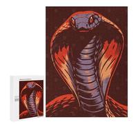 for Adults 500 PCS Jigsaw Puzzle Cobra Snake Illustration Teenagers Puzzles Hands-on Game Home Decoration Challenging Game Gifts 500 PCS