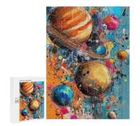 for Adults 500 PCS Jigsaw Puzzle Cosmic Abstract Painting Jigsaw Puzzles for Adults Staycation Kill Time Every Piece Is Unique - Great Gift for Gaming 500 PCS
