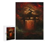 for Adults 500 PCS Jigsaw Puzzle Crimson Forest Gate Puzzles for Adults Anti-Stress Toys Difficult Hard Fun Activities at Home 500 PCS