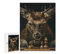 for Adults 500 PCS Jigsaw Puzzle Deer Chess Teenagers Puzzles Hands-on Game Home Decoration Challenging Game Gifts 500 PCS