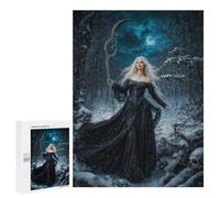 for Adults 500 PCS Jigsaw Puzzle Draped in Shadow Goddess Morana Jigsaw for Adults Relaxing Games For Family Fun Challenging Game Gifts 500 PCS