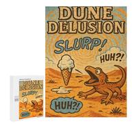 for Adults 500 PCS Jigsaw Puzzle Dune Delusion Lizard And Ice Cream Teenagers Puzzles Hands-on Game Home Decoration Challenging Game Gifts 500 PCS