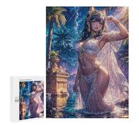 for Adults 500 PCS Jigsaw Puzzle Egyptian Goddess in Moonlight Puzzle for Adults Family Game Precision Cutting Fun Activities at Home 500 PCS