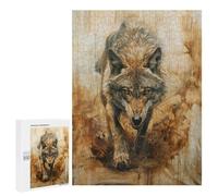 for Adults 500 PCS Jigsaw Puzzle Ethereal Wolf Teenagers Puzzles Hands-on Game Home Decoration Challenging Game Gifts 500 PCS