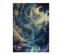 for Adults 500 PCS Jigsaw Puzzle Fantasy Dream Waterfall Jigsaws for Adults Family Game Difficult Hard Challenging Game Gifts 500 PCS