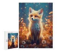 for Adults 500 PCS Jigsaw Puzzle Fox Adorable Puzzles for Adults Anti-Stress Toys Difficult Hard Fun Activities at Home 500 PCS