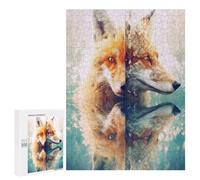 for Adults 500 PCS Jigsaw Puzzle Fox Animals Puzzles for Adults Anti-Stress Toys Difficult Hard Fun Activities at Home 500 PCS