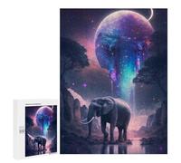 for Adults 500 PCS Jigsaw Puzzle Galactic Elephant Majesty -3 Adult Jigsaw Family Game Precision Cutting Unique Birthday And Xmas Gifts 500 PCS