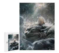 for Adults 500 PCS Jigsaw Puzzle Galactic Kitten Dreamscape Jigsaw Puzzles for Adults Staycation Kill Time Every Piece Is Unique - Great Gift for Gaming 500 PCS