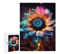 for Adults 500 PCS Jigsaw Puzzle Galaxy SunFlower Cosmic Puzzle for Adults Family Game Precision Cutting Fun Activities at Home 500 PCS