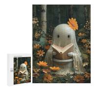 for Adults 500 PCS Jigsaw Puzzle Ghost Sitting on Toilett Adult Jigsaw Family Game Precision Cutting Unique Birthday And Xmas Gifts 500 PCS