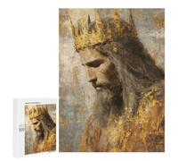 for Adults 500 PCS Jigsaw Puzzle Golden Crown Religious Art Print Jigsaw Puzzles for Adults Staycation Kill Time Every Piece Is Unique - Great Gift for Gaming 500 PCS