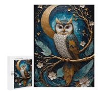 for Adults 500 PCS Jigsaw Puzzle Golden Owl Kintsugi Adult Jigsaw Family Game Precision Cutting Unique Birthday And Xmas Gifts 500 PCS