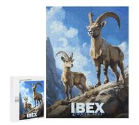 for Adults 500 PCS Jigsaw Puzzle Ibex Family Teenagers Puzzles Hands-on Game Home Decoration Challenging Game Gifts 500 PCS