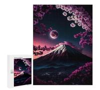 for Adults 500 PCS Jigsaw Puzzle Japan Cherry Blossom Mount Adult Jigsaw Family Game Precision Cutting Unique Birthday And Xmas Gifts 500 PCS