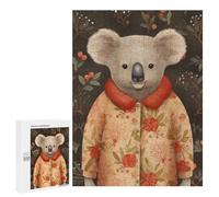 for Adults 500 PCS Jigsaw Puzzle Koala Bear Xmas Suit Adult Jigsaw Family Game Precision Cutting Unique Birthday And Xmas Gifts 500 PCS