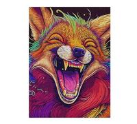 for Adults 500 PCS Jigsaw Puzzle Laughing Wolf Jigsaws for Adults Family Game Difficult Hard Challenging Game Gifts 500 PCS
