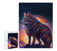 for Adults 500 PCS Jigsaw Puzzle Majestic Wolf Jigsaw for Adults Relaxing Games For Family Fun Challenging Game Gifts 500 PCS