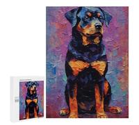 for Adults 500 PCS Jigsaw Puzzle Rottweiler Colorful Jigsaw for Adults Relaxing Games For Family Fun Challenging Game Gifts 500 PCS
