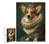 for Adults 500 PCS Jigsaw Puzzle Royal Corgi Portrait Jigsaw Puzzles for Adults Staycation Kill Time Every Piece Is Unique - Great Gift for Gaming 500 PCS