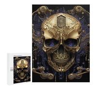 for Adults 500 PCS Jigsaw Puzzle Skull Machine Gold II Teenagers Puzzles Hands-on Game Home Decoration Challenging Game Gifts 500 PCS